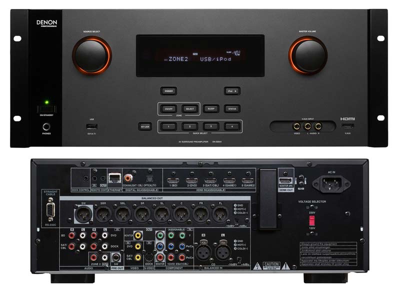 DENON PRO DN-500AV 音视频环绕立体声前级放大器