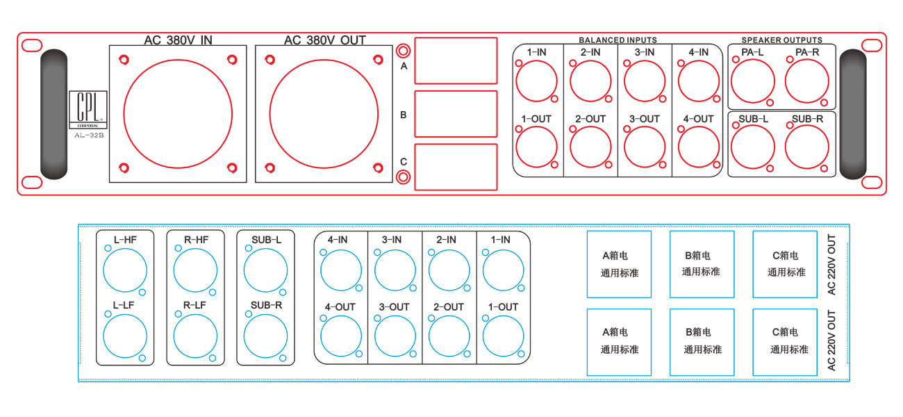 CPL AL-32B音箱电源信号分配箱