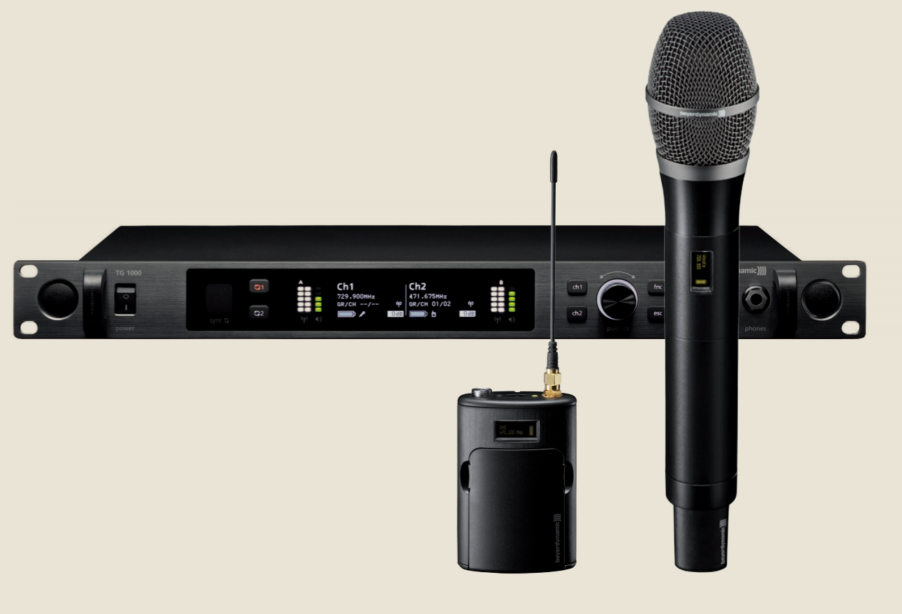 beyerdynamic TG1000系列双通道数字无线话筒
